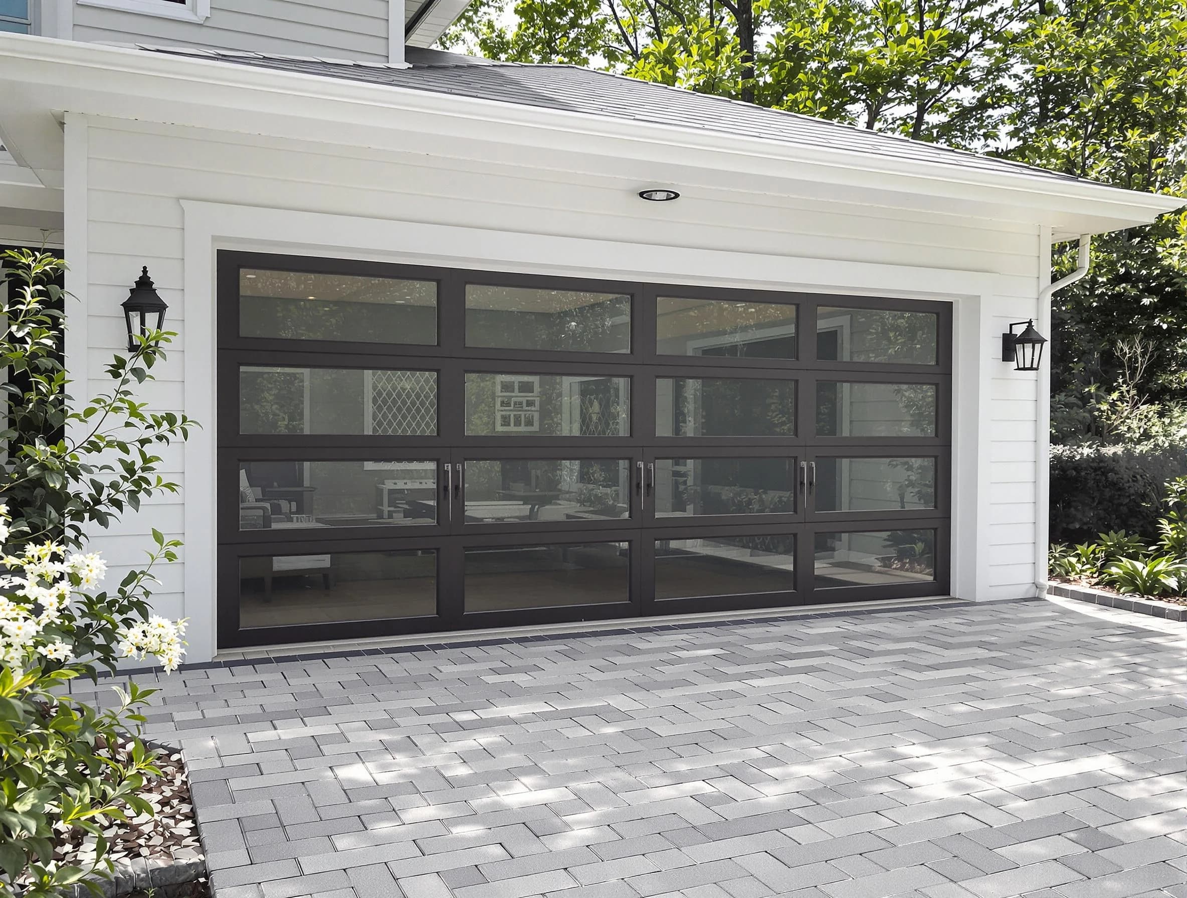 Shaler Garage Door Repair design specialist presenting custom garage door options to Shaler homeowner