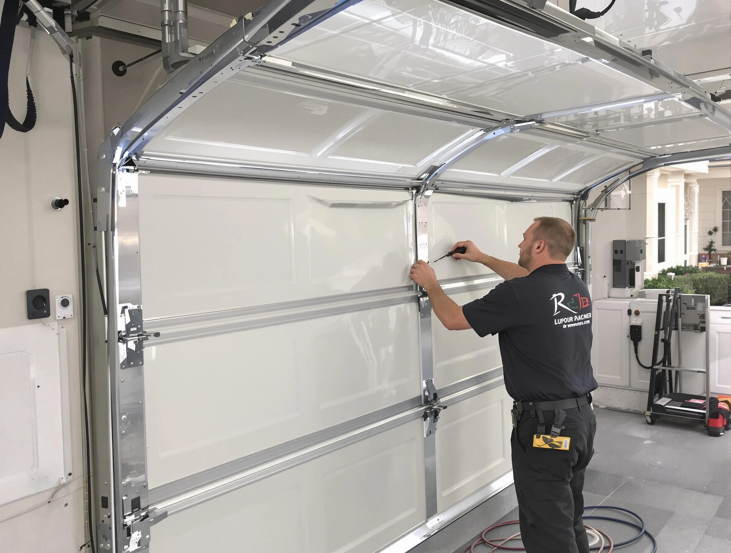 Shaler Garage Door Repair professional performing panel repair in Shaler