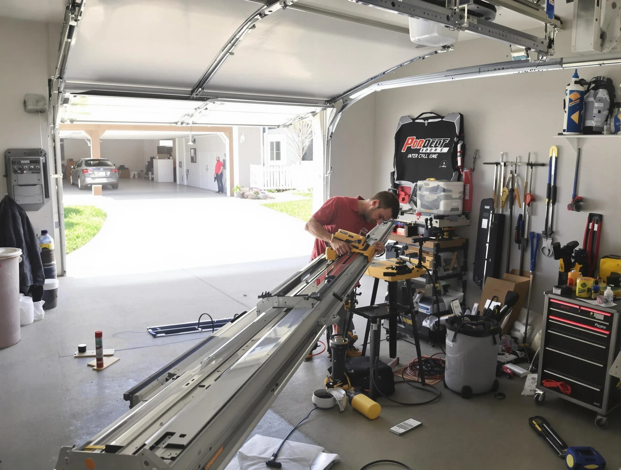 Shaler Garage Door Repair expert performing track repair in Shaler