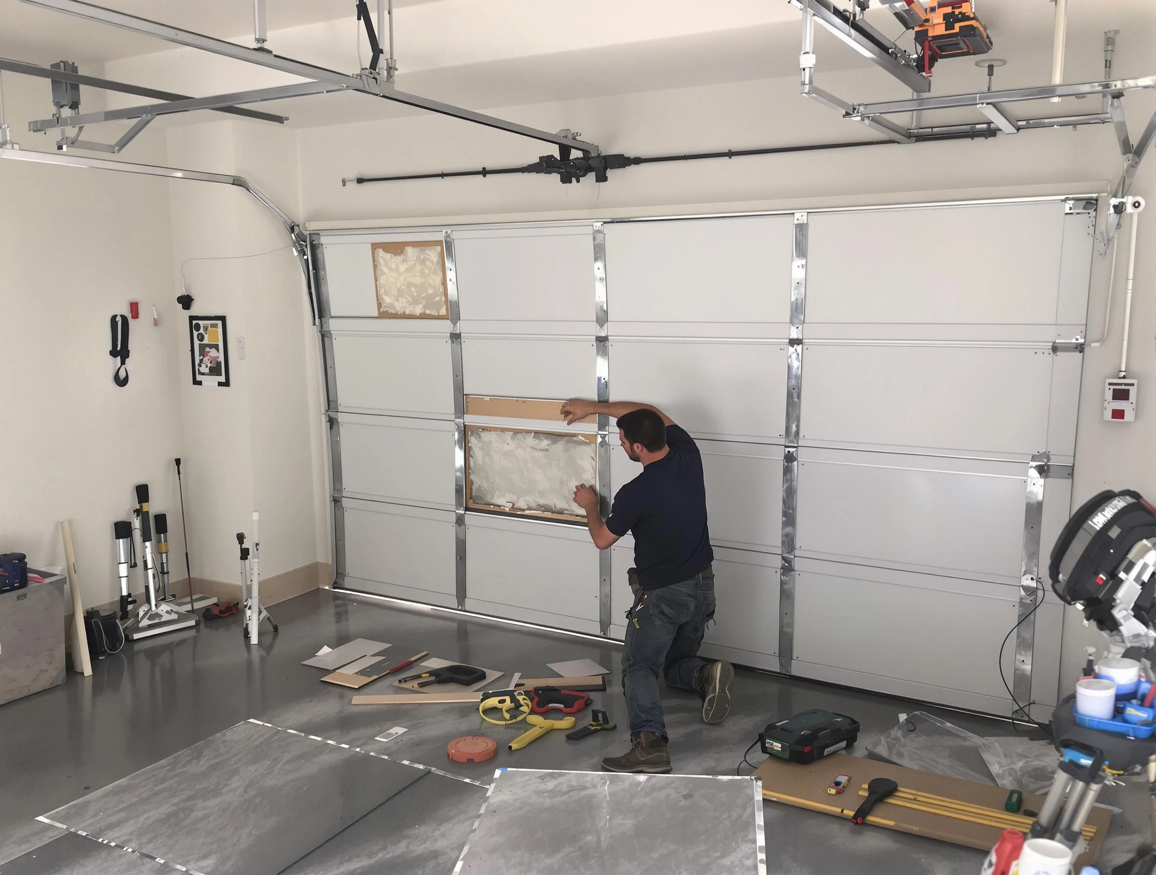 Garage Door Panel Repair in Shaler