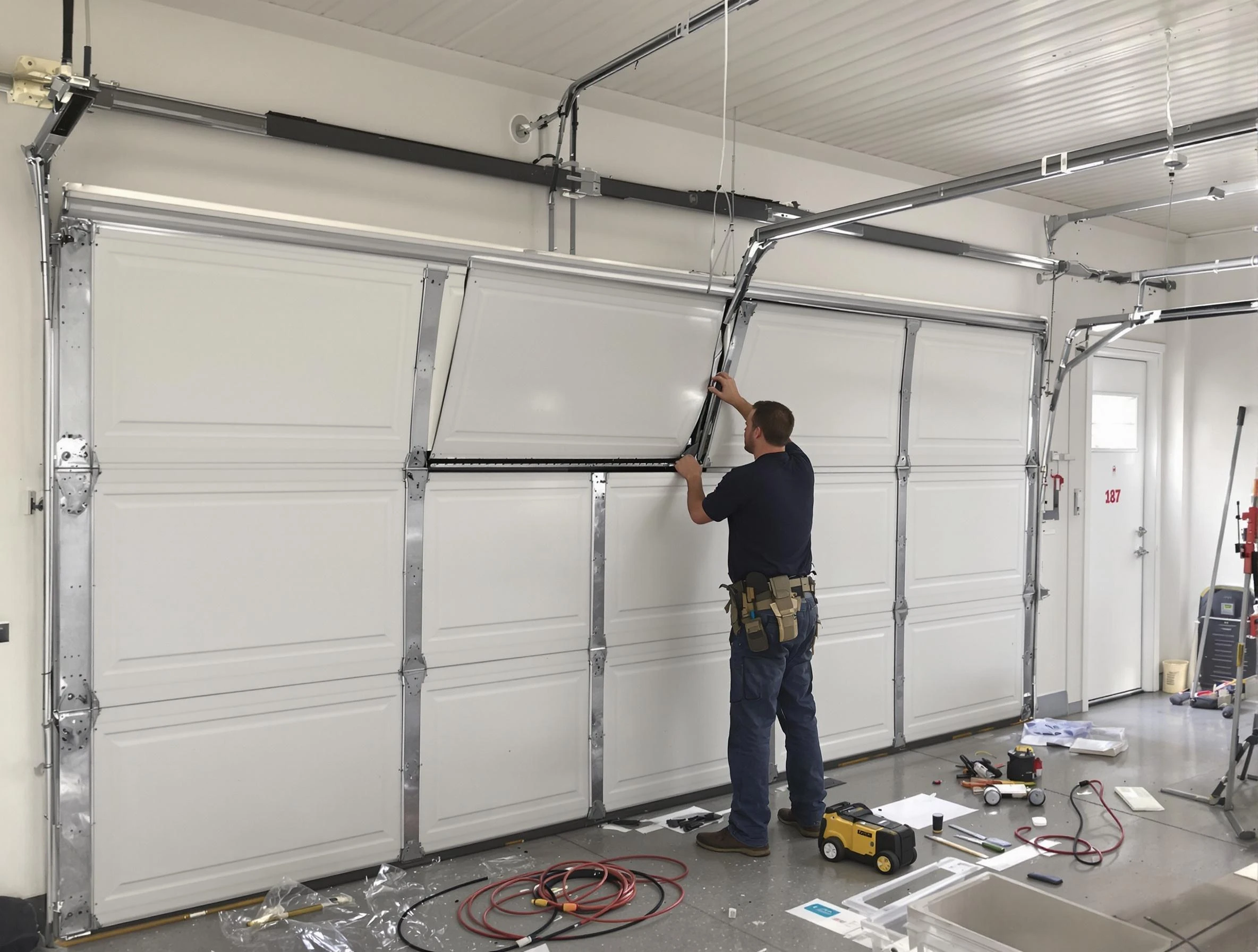 Garage Door Section Replacement in Shaler